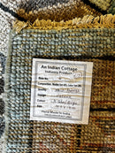 Catharine Cockburn 10x14 Hand-Knotted Oushak Rug Light Blue and Tan | Banana Manor Rug Factory Outlet