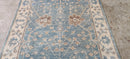 Catherine Deneuve 4x6 Light Blue Hand-Knotted Oushak Rug | Banana Manor Rug Company