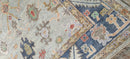 Cathy Kincaid Light Grey and Grey Hand-Knotted Oushak Rug 8x10 | Banana Manor Rug Company