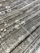 Cecilia 5x7.9 Silver and Grey Oushak Rug | Banana Manor Rug Company