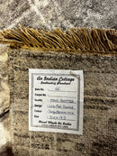 Cecilia 5x7.9 Silver and Grey Oushak Rug | Banana Manor Rug Company