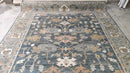 Chelsea 8x10 Dark Grey Hand-Knotted Oushak Rug | Banana Manor Rug Company