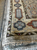 Cherry 10x14 Grey and Yellow Hand-Knotted Oushak Rug | Banana Manor Rug Factory Outlet