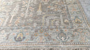 Chloe Thomas 8x10 Grey Hand-Knotted Oushak Rug | Banana Manor Rug Company