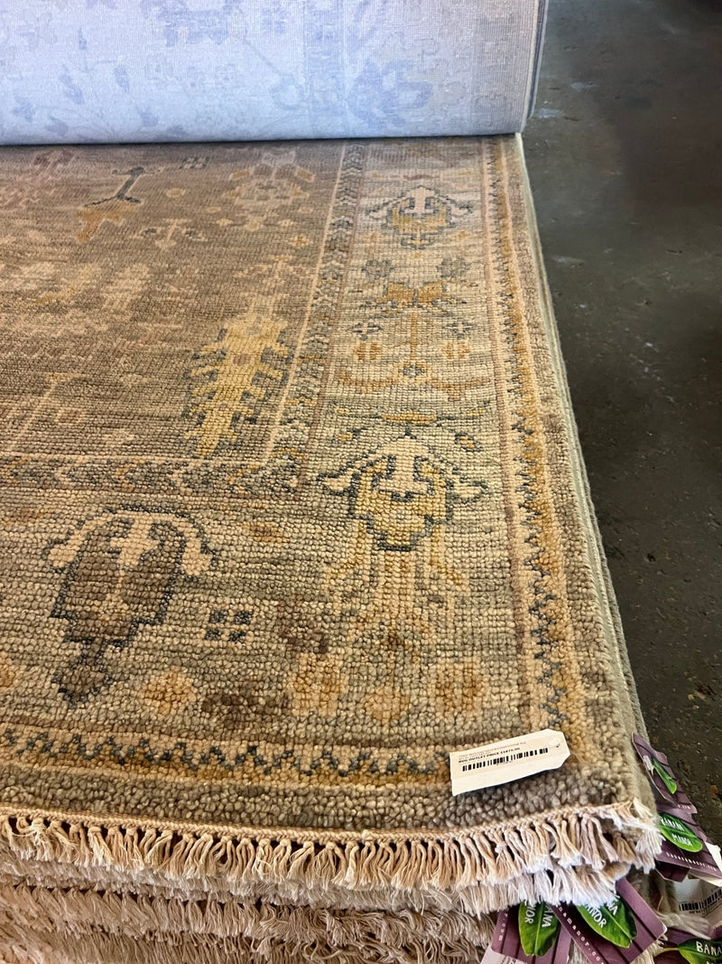 Chloe Thomas 8x10 Grey Hand-Knotted Oushak Rug | Banana Manor Rug Factory Outlet