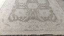 Christina Hendricks 8.9x11.3 Light Brown and Ivory Hand-Knotted Oushak Rug | Banana Manor Rug Company