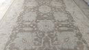 Christina Hendricks 8.9x11.3 Light Brown and Ivory Hand-Knotted Oushak Rug | Banana Manor Rug Company