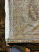 Christina Hendricks 8.9x11.3 Light Brown and Ivory Hand-Knotted Oushak Rug | Banana Manor Rug Company