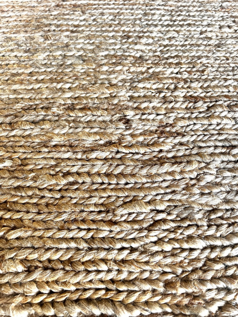 Chunky 8.2x10.2 Natural Handwoven Jute Rug | Banana Manor Rug Company