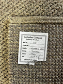 Cimorene 5.3x7.6 Grey Handwoven Soumak Rug | Banana Manor Rug Company