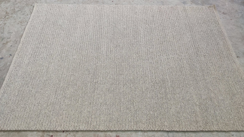 Cimorene 5.3x7.6 Grey Handwoven Soumak Rug | Banana Manor Rug Company