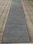Cindy Stark 2.6X10.9 Natural Grey Durrie Runner | Banana Manor Rug Company