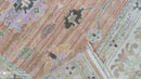 Clara 8.3x10 Rust and Ivory Hand-Knotted Oushak Rug | Banana Manor Rug Company