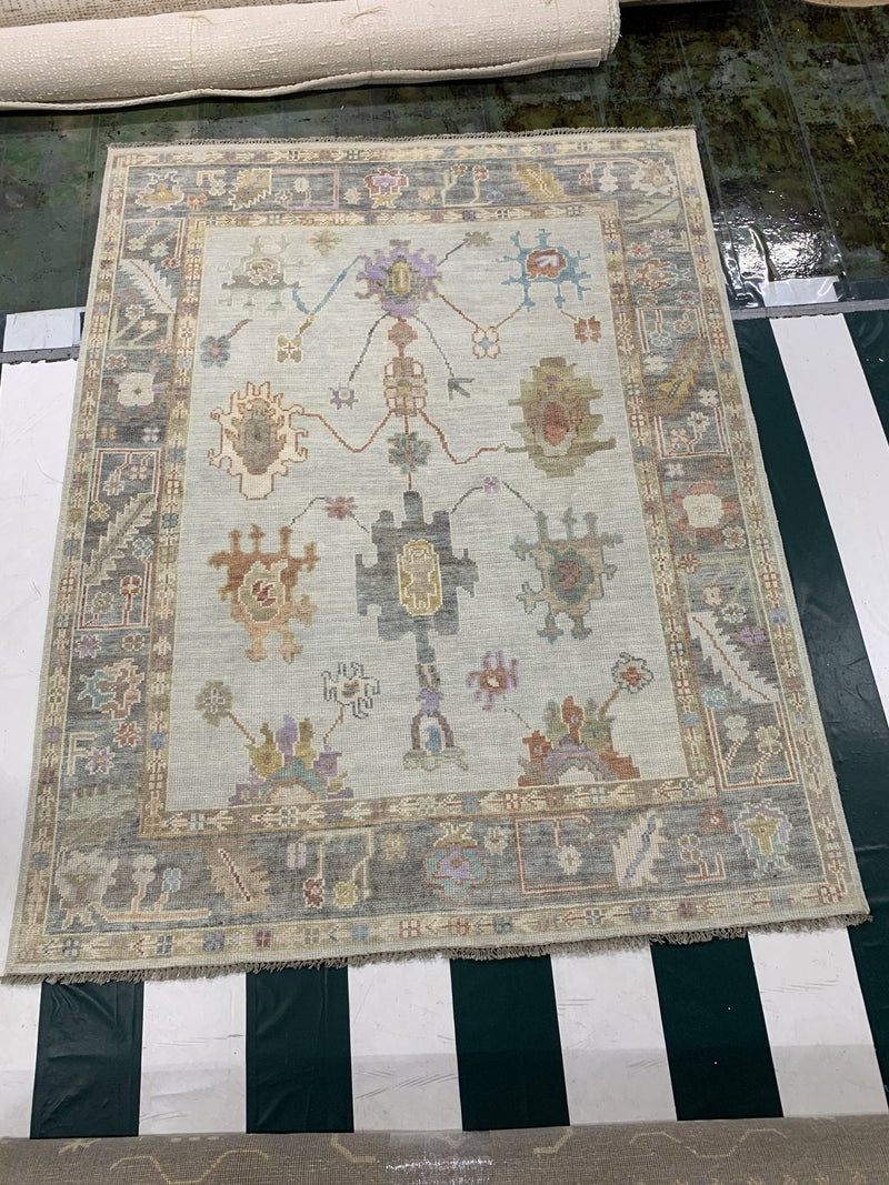 Clara 8x10 Hand Knotted Oushak | Banana Manor Rug Company