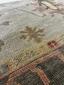 Clarissa Bronfman 9.3x11.9 Tan and Grey Hand-Knotted Oushak Rug | Banana Manor Rug Factory Outlet