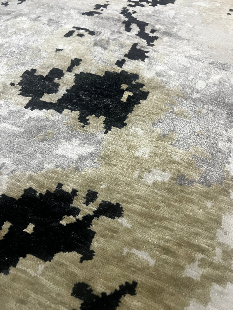 Claude Clemenceau 5x7.9 Hand-Knotted Modern Abstract Rug | Banana Manor Rug Factory Outlet