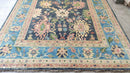 Claudia Blue and Light Blue 8.10x12 Hand-Knotted Oushak | Banana Manor Rug Company
