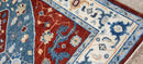 Claudia Afshar Red, Blue, and Ivory Hand-Knotted Oriental Rug 8x10 | Banana Manor Rug Company