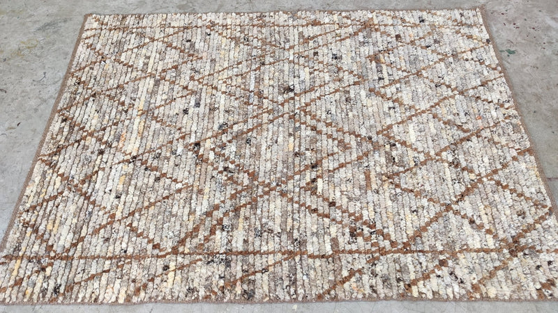 Cloak 4x6 Light Brown Handwoven Rug | Banana Manor Rug Company