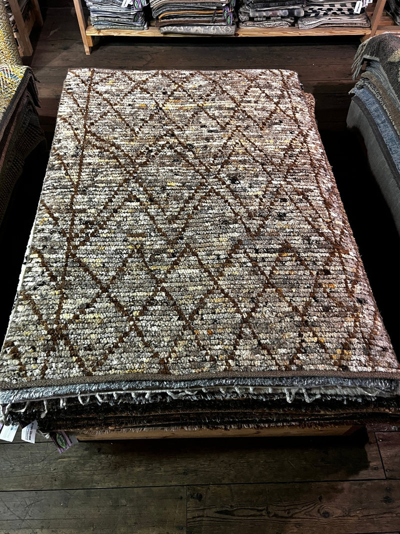 Cloak 4x6 Light Brown Handwoven Rug | Banana Manor Rug Factory Outlet