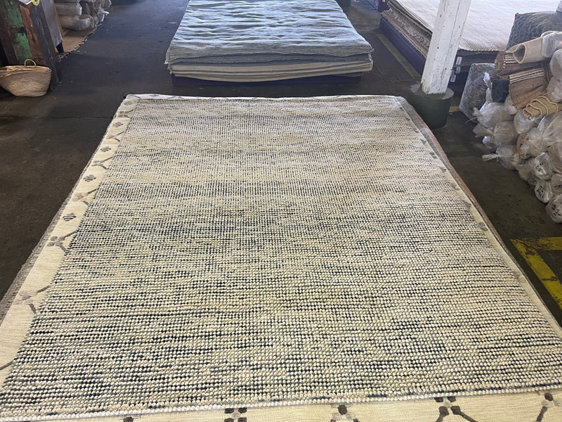 Connecticut Green/Blue 8x10 Hand Woven Durrie | Banana Manor Rug Company