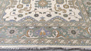Constance 7.10x10 Ivory and Light Green Hand-Knotted Oushak Rug | Banana Manor Rug Company
