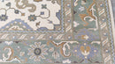 Constance 7.10x10 Ivory and Light Green Hand-Knotted Oushak Rug | Banana Manor Rug Company