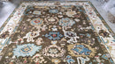 Cookie 9x12 Brown and White Oushak Rug | Banana Manor Rug Company