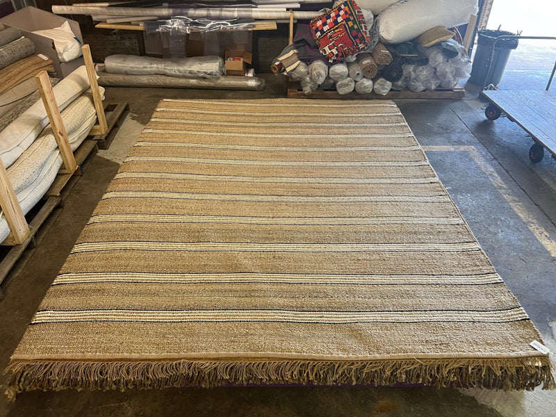 Count Basie Handwoven Striped Natural Jute Rug (Multiple Sizes) | Banana Manor Rug Company