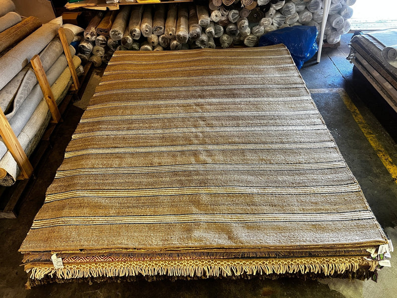 Count Basie Handwoven Striped Natural Jute Rug (Multiple Sizes) | Banana Manor Rug Factory Outlet