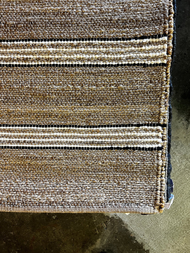 Count Basie Handwoven Striped Natural Jute Rug (Multiple Sizes) | Banana Manor Rug Factory Outlet