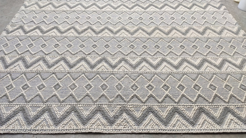 Countess Grey and Ivory Handwoven Rug 9x12 | Banana Manor Rug Company