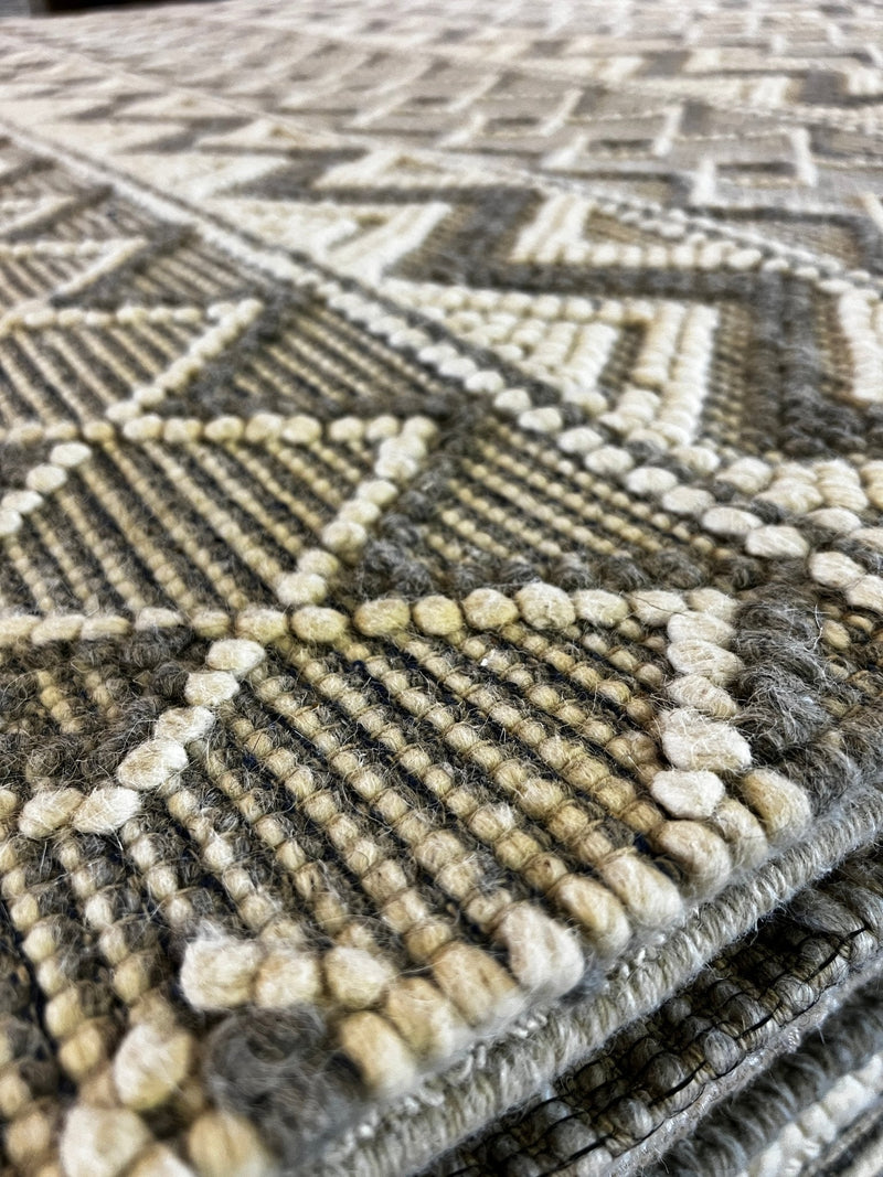 Countess Grey and Ivory Handwoven Rug 9x12 | Banana Manor Rug Factory Outlet