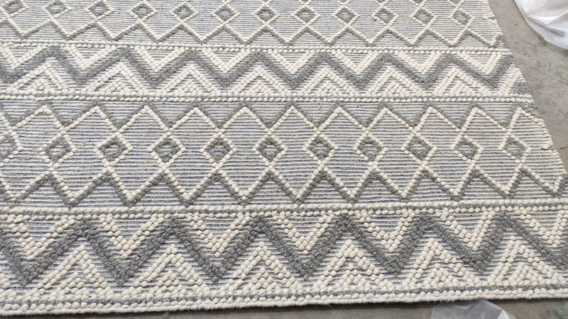 Countess Grey and Ivory Handwoven Rug 9x12 | Banana Manor Rug Company