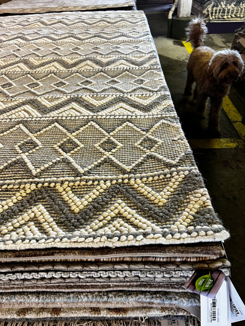 Countess Grey and Ivory Handwoven Rug 9x12 | Banana Manor Rug Factory Outlet