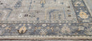 Courtney Coleman 10X14 Grey and Tan Hand-Knotted Oushak Rug | Banana Manor Rug Company