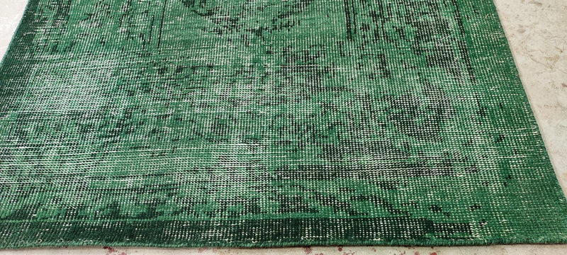 Craig Parker Hand-Knotted Modern Green Abstract 5x8 | Banana Manor Rug Company