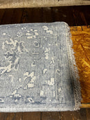 Cutshall 2x10 Hand-Knotted Aqua Textured PET Yarn Rug | Banana Manor Rug Factory Outlet