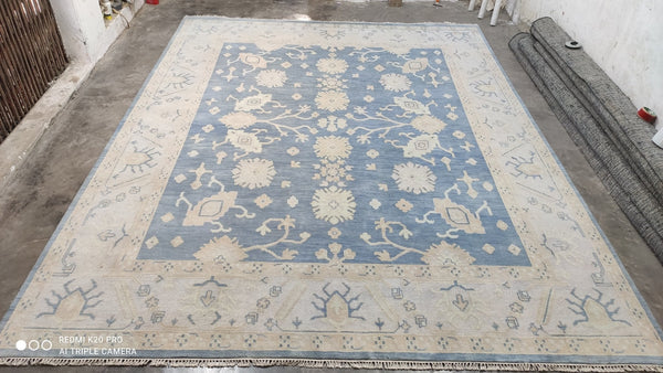 Cynthia Hand Knotted 9.3x12 Oushak | Banana Manor Rug Company