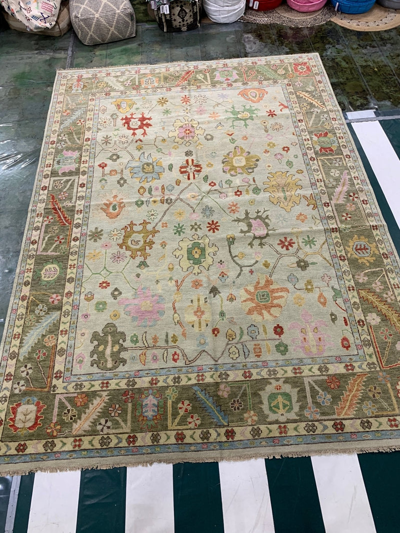 Dana 10x13.9 Hand Knotted Oushak | Banana Manor Rug Company