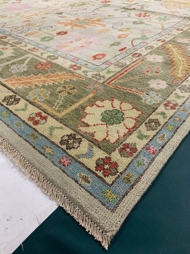 Dana 10x13.9 Hand Knotted Oushak | Banana Manor Rug Company