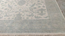 Dani 8x10 Beige and Light Green Hand-Knotted Oushak Rug | Banana Manor Rug Company