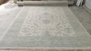 Dani 8x10 Beige and Light Green Hand-Knotted Oushak Rug | Banana Manor Rug Company