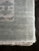 Dani 8x10 Beige and Light Green Hand-Knotted Oushak Rug | Banana Manor Rug Company
