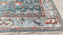Daniella 9x12 Grey and Light Blue Hand-Knotted Oushak Rug | Banana Manor Rug Company