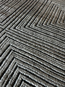 Daniil Strakhov Hand-Knotted Modern Rug Ivory and Grey High-Low 10x14 | Banana Manor Rug Company