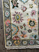 "Danique" Multi-Colored Hand-Knotted Oushak 8x10 | Banana Manor Rug Company