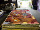 David Field Hand-Knotted Modern Rug Red Multi-Colored 8x9.9 | Banana Manor Rug Company