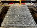 Dazzler 5.6x8.6 Light Green Hand-Knotted Oushak Rug | Banana Manor Rug Company