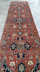 Debbie Allen 2.6x10 Rust Hand-Knotted Serapi Runner | Banana Manor Rug Company